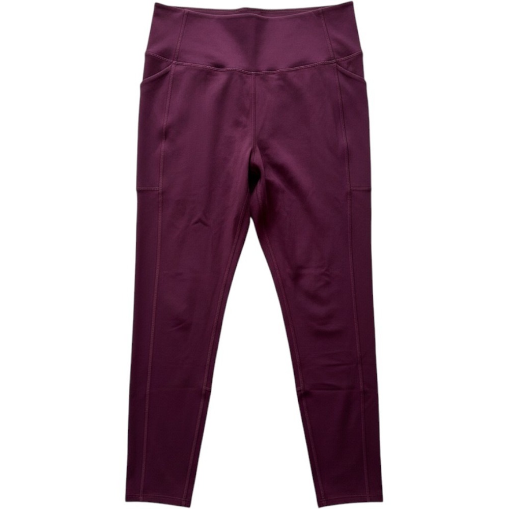 Girlfriend Collective Leggings Womens XXL Burgundy Compressive Pocket High Rise